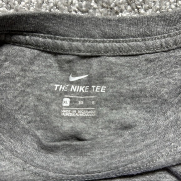 Nike Air Gray Tee with Blue and Teal Logo - Picture 3 of 5